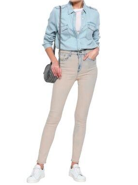 rag & bone Bleach Blush High Rise skinny jeans. Size 26